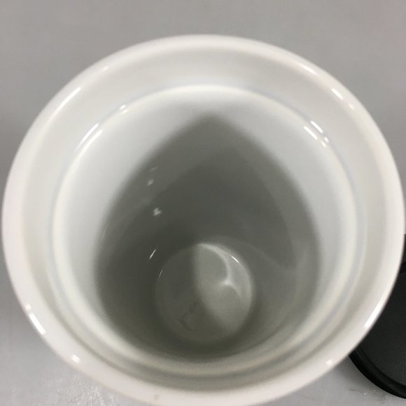 Starbucks White Word Search Alphabet Crossword Ceramic Mug Traveler 12 oz 2016 - Picture 6 of 7